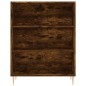 vidaXL Estantería madera de ingeniería roble ahumado 69,5x32,5x90 cm vidaXL Estantería madera de ingeniería roble ahumado 69,5x32,5x90 cm