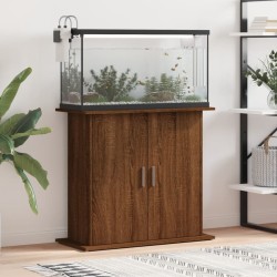 vidaXL Soporte para acuario madera ingeniería marrón roble 81x36x73 cm