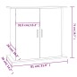 vidaXL Soporte para acuario madera ingeniería marrón roble 81x36x73 cm