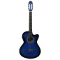 vidaXL Guitarra clásica occidental con ecualizador y 6 cuerdas azul vidaXL Guitarra clásica occidental con ecualizador y 6 cuerdas azul