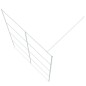 vidaXL Mampara de ducha vidrio ESG transparente blanco 140x195 cm vidaXL Mampara de ducha vidrio ESG transparente blanco 140x195 cm