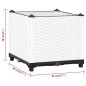 vidaXL Arriate polipropileno 40x40x38 cm