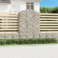 vidaXL Cesta gaviones forma arco hierro galvanizado 150x30x220/240 cm vidaXL Cesta gaviones forma arco hierro galvanizado 150x30x220/240 cm