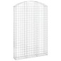 vidaXL Cesta gaviones forma arco hierro galvanizado 150x30x220/240 cm vidaXL Cesta gaviones forma arco hierro galvanizado 150x30x220/240 cm
