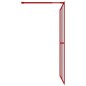 vidaXL Mampara puerta de ducha vidrio transparente ESG rojo 140x195 cm vidaXL Mampara puerta de ducha vidrio transparente ESG rojo 140x195 cm