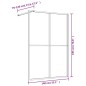 vidaXL Mampara puerta de ducha vidrio transparente ESG rojo 140x195 cm vidaXL Mampara puerta de ducha vidrio transparente ESG rojo 140x195 cm
