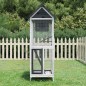 vidaXL Casita para pájaros madera maciza pino gris 60x58,5x160 cm vidaXL Casita para pájaros madera maciza pino gris 60x58,5x160 cm