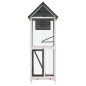 vidaXL Casita para pájaros madera maciza pino gris 60x58,5x160 cm vidaXL Casita para pájaros madera maciza pino gris 60x58,5x160 cm