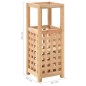 vidaXL Paragüero de madera maciza de nogal 18x18x50 cm vidaXL Paragüero de madera maciza de nogal 18x18x50 cm