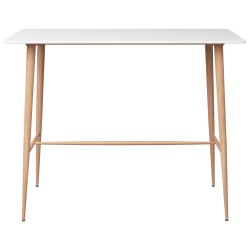 vidaXL Mesa alta de cocina blanco 120x60x105 cm
