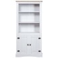 vidaXL Aparador Corona Range de pino mexicano blanco 80x40x170 cm vidaXL Aparador Corona Range de pino mexicano blanco 80x40x170 cm
