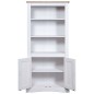 vidaXL Aparador Corona Range de pino mexicano blanco 80x40x170 cm vidaXL Aparador Corona Range de pino mexicano blanco 80x40x170 cm