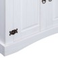 vidaXL Aparador Corona Range de pino mexicano blanco 80x40x170 cm vidaXL Aparador Corona Range de pino mexicano blanco 80x40x170 cm