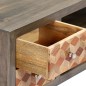 vidaXL Mueble para TV de madera maciza reciclada gris 120x30x40 cm vidaXL Mueble para TV de madera maciza reciclada gris 120x30x40 cm