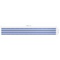 vidaXL Toldo para balcón tela oxford blanco y azul 75x600 cm vidaXL Toldo para balcón tela oxford blanco y azul 75x600 cm