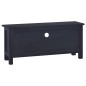 vidaXL Mueble para TV madera maciza de caoba negro café 100x30x45 cm vidaXL Mueble para TV madera maciza de caoba negro café 100x30x45 cm