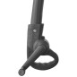 vidaXL Sombrilla voladiza con poste de acero negro 300 cm 