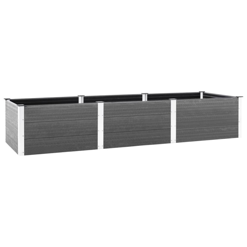 vidaXL Arriate de jardín WPC gris 300x100x54 cm vidaXL Arriate de jardín WPC gris 300x100x54 cm