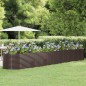 vidaXL Jardinera arriate acero recubrimiento polvo marrón 507x100x68cm