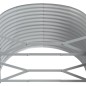 vidaXL Jardinera arriate acero recubrimiento polvo marrón 507x100x68cm