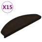 vidaXL Alfombrilla autoadhesiva de escalera 15 uds 65x21x4 cm marrón vidaXL Alfombrilla autoadhesiva de escalera 15 uds 65x21x4 cm marrón