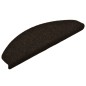 vidaXL Alfombrilla autoadhesiva de escalera 15 uds 65x21x4 cm marrón vidaXL Alfombrilla autoadhesiva de escalera 15 uds 65x21x4 cm marrón