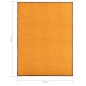 vidaXL Felpudo lavable naranja 90x120 cm vidaXL Felpudo lavable naranja 90x120 cm