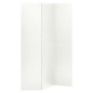 vidaXL Biombo divisor de 3 paneles acero blanco 120x180 cm vidaXL Biombo divisor de 3 paneles acero blanco 120x180 cm