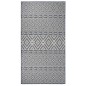 vidaXL Alfombra de exterior de tejido plano rayas azules 80x150 cm