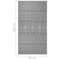 vidaXL Alfombra de exterior de tejido plano rayas azules 80x150 cm