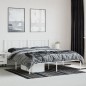 vidaXL Estructura de cama de metal con cabecero blanco 183x213 cm vidaXL Estructura de cama de metal con cabecero blanco 183x213 cm