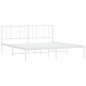 vidaXL Estructura de cama de metal con cabecero blanco 183x213 cm vidaXL Estructura de cama de metal con cabecero blanco 183x213 cm