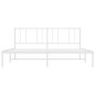 vidaXL Estructura de cama de metal con cabecero blanco 183x213 cm vidaXL Estructura de cama de metal con cabecero blanco 183x213 cm