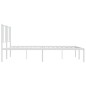 vidaXL Estructura de cama de metal con cabecero blanco 183x213 cm vidaXL Estructura de cama de metal con cabecero blanco 183x213 cm