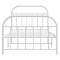 vidaXL Estructura cama metal con cabecero y pie cama blanca 100x200 cm vidaXL Estructura cama metal con cabecero y pie cama blanca 100x200 cm