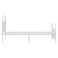 vidaXL Estructura cama metal con cabecero y pie cama blanca 100x200 cm vidaXL Estructura cama metal con cabecero y pie cama blanca 100x200 cm