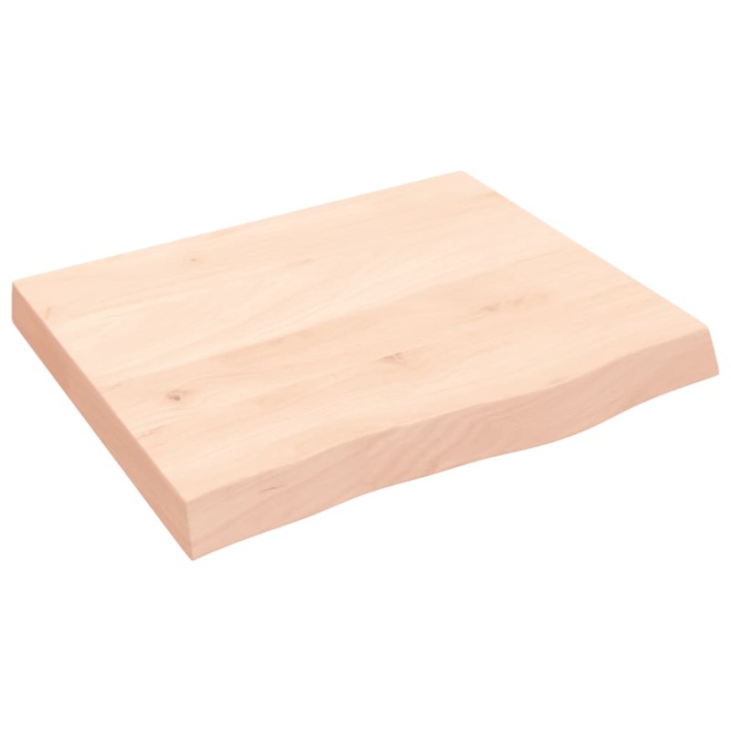 vidaXL Estante de pared madera maciza roble sin tratar 60x50x(2-6) cm vidaXL Estante de pared madera maciza roble sin tratar 60x50x(2-6) cm