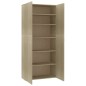 vidaXL Mueble zapatero madera contrachapada color roble 80x35,5x180 cm vidaXL Mueble zapatero madera contrachapada color roble 80x35,5x180 cm