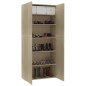 vidaXL Mueble zapatero madera contrachapada color roble 80x35,5x180 cm vidaXL Mueble zapatero madera contrachapada color roble 80x35,5x180 cm