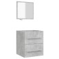 vidaXL Armario de baño con espejo gris hormigón 41x38,5x48 cm vidaXL Armario de baño con espejo gris hormigón 41x38,5x48 cm