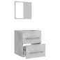 vidaXL Armario de baño con espejo gris hormigón 41x38,5x48 cm vidaXL Armario de baño con espejo gris hormigón 41x38,5x48 cm