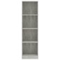 vidaXL Estantería de 4 niveles contrachapada gris hormigón 40x24x142cm vidaXL Estantería de 4 niveles contrachapada gris hormigón 40x24x142cm