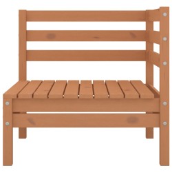 vidaXL Set de muebles de jardín 3 pzas madera maciza pino marrón miel