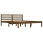 vidaXL Estructura de cama madera maciza de pino marrón miel 150x200 cm