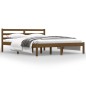 vidaXL Estructura de cama madera maciza de pino marrón miel 150x200 cm