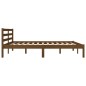vidaXL Estructura de cama madera maciza de pino marrón miel 150x200 cm
