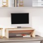 vidaXL Soporte para monitor madera maciza de pino 50x27x15 cm