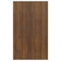 vidaXL Aparador con 3 cajones marrón roble 120x41x75 cm vidaXL Aparador con 3 cajones marrón roble 120x41x75 cm