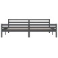 vidaXL Estructura de cama madera maciza gris Super King 180x200 cm vidaXL Estructura de cama madera maciza gris Super King 180x200 cm