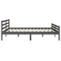 vidaXL Estructura de cama madera maciza gris Super King 180x200 cm vidaXL Estructura de cama madera maciza gris Super King 180x200 cm